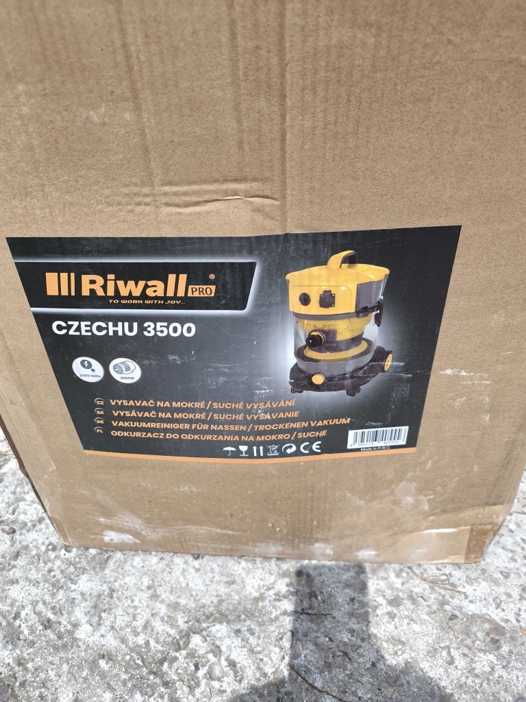 Odkurzacz Przemysłowy czechu 3500  Riwall Pro  na sucho i mokro
