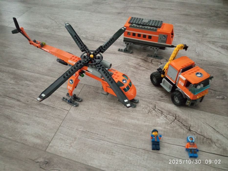 LEGO City 60034 i 60035 Arktyczne centrum i helikopter