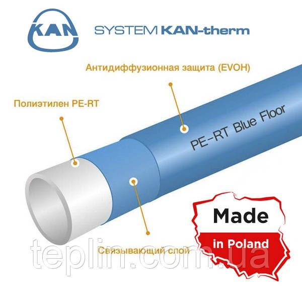 Розпродаж . Труби для теплої підлоги з кисневим бар'єром KAN-therm 16д