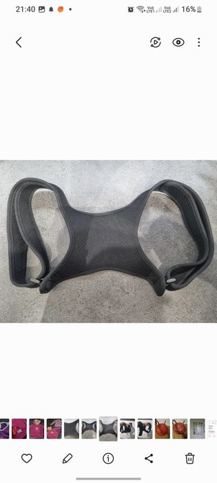 Pajączek korekta postawy korektor czarny