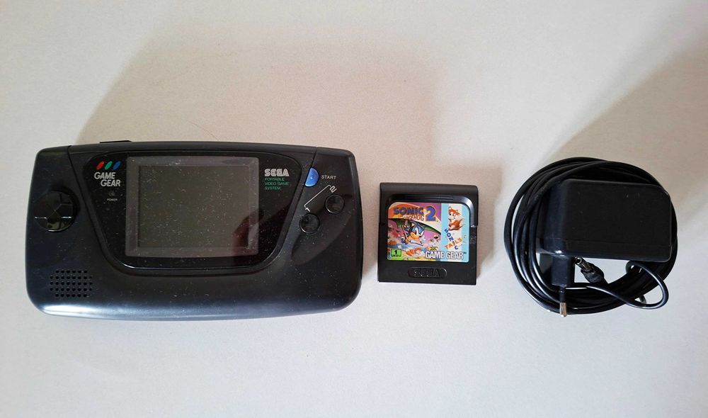 Consola Portátil Sega Game Gear + Transformador + Sonic 2 *Ler Descri*