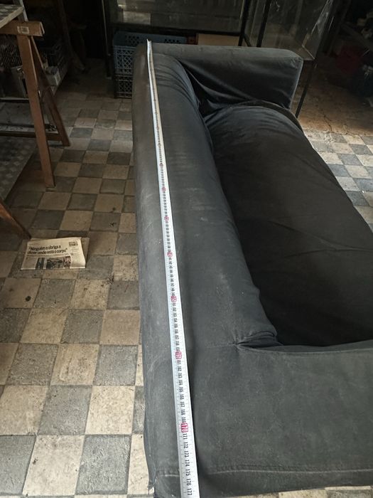 Sofá 3 lugares preto