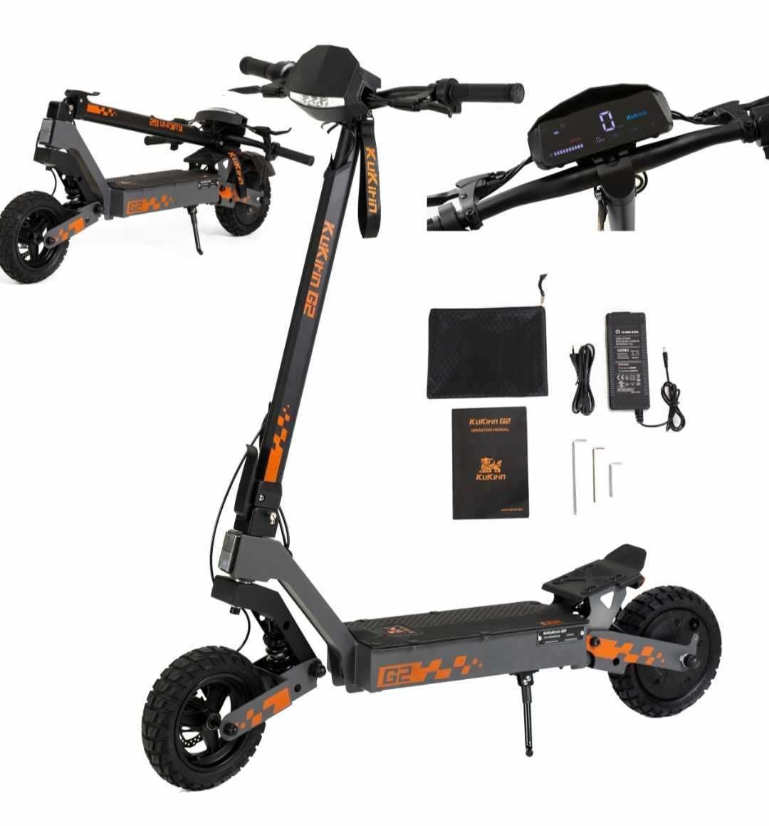 Hulajnoga elektryczna 2025 KuKirin G2 10cali 800W 48V15Ah 45km/h