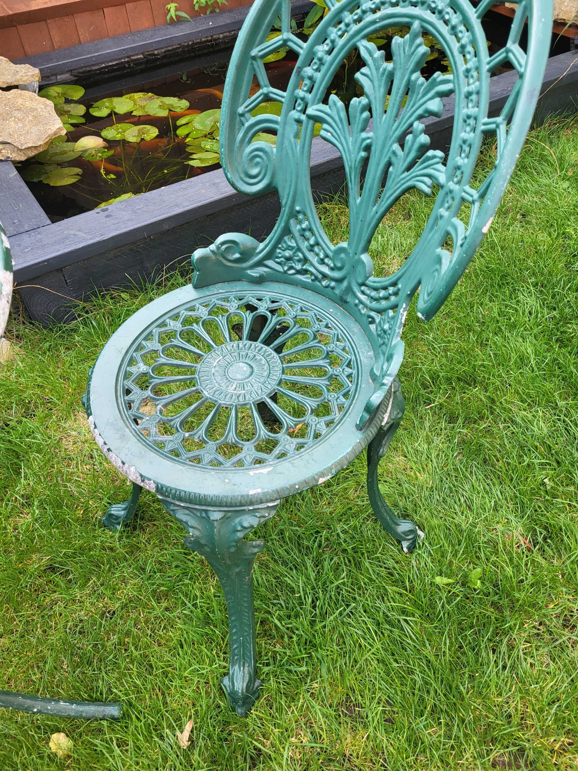 Zestaw aluminiowych mebli ogrodowych stół + 2 krzesła darmowa Wysyłka