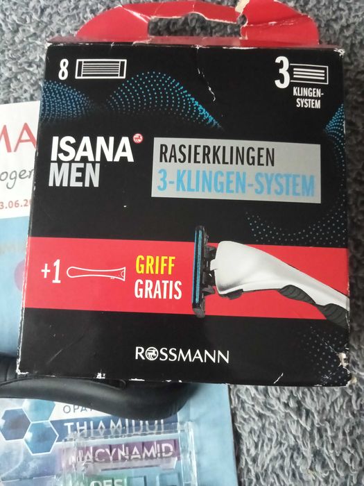 Isana MEN maszynka do golenia + 8 ostrzy