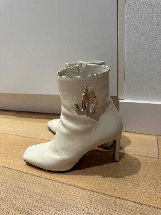 Buty Jimmy Choo Minori skóra biały rozmiar 40