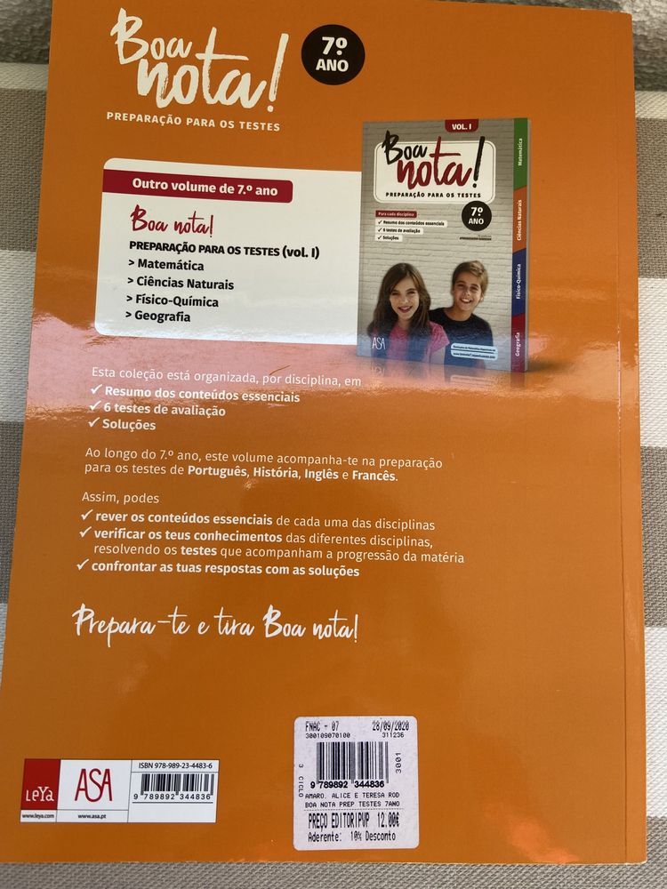 Livro de apoio ao estudo de 7 ano