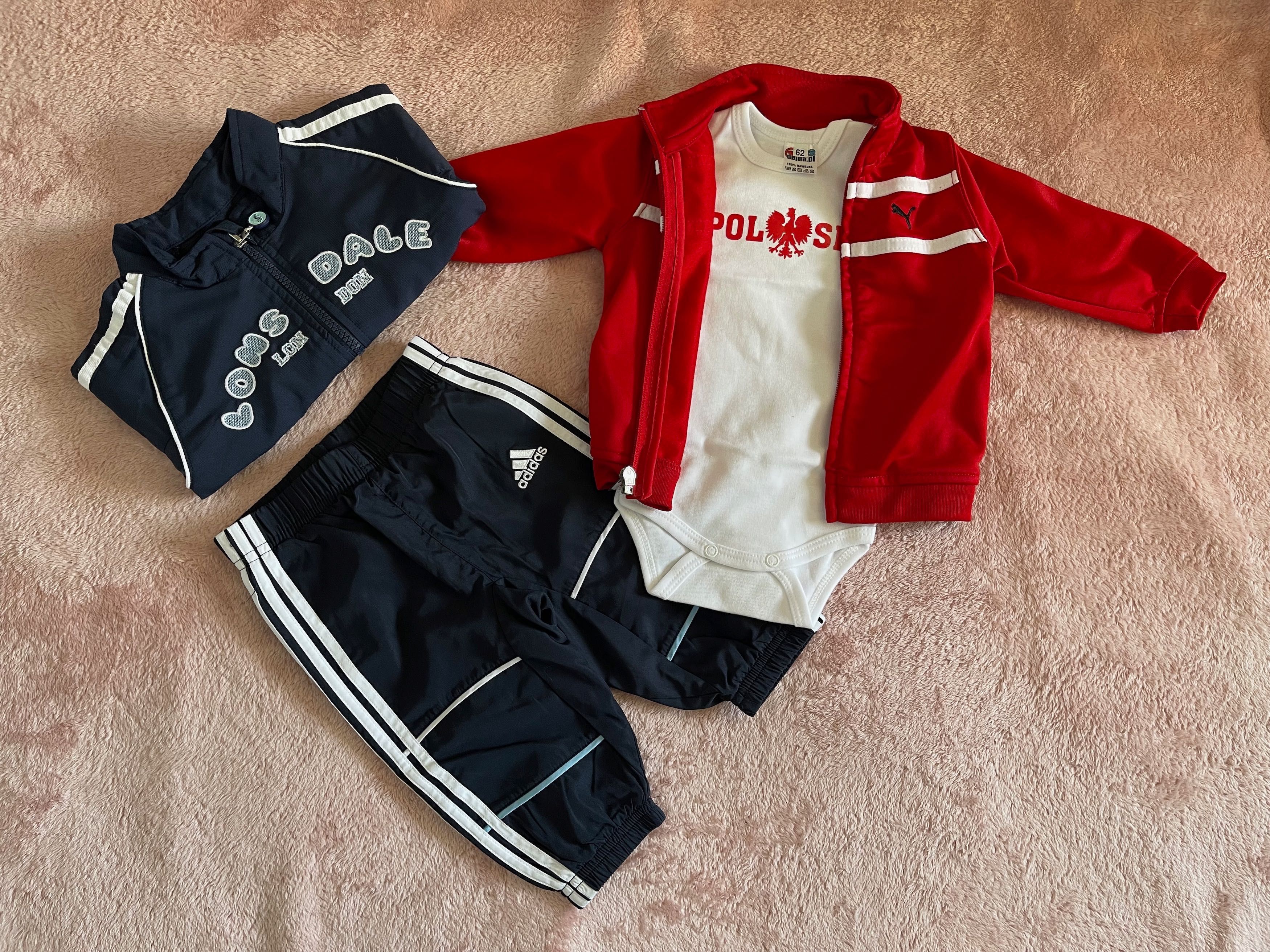 Komplet dres chłopięcy Puma, Adidas, Lonsdale 68/74