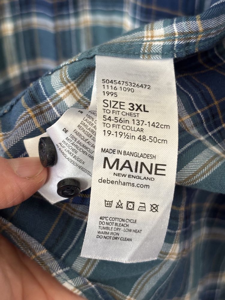 Великий розмір чоловіча сорочка MAINE рубашка XXXL