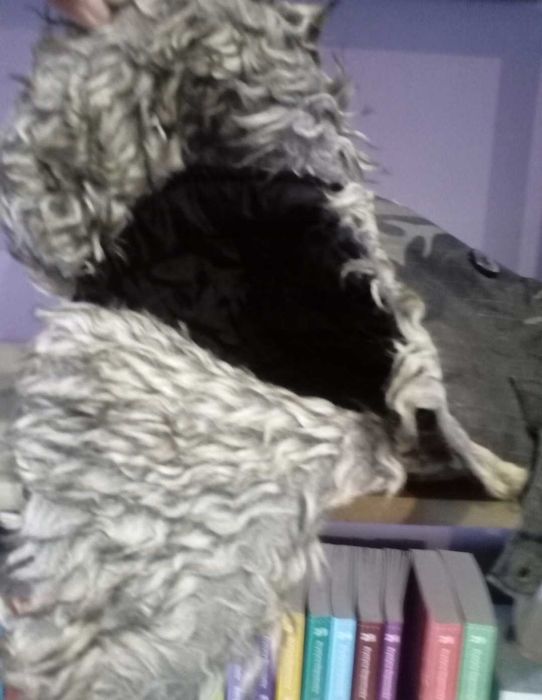 Czapka uszatka moro mniejsza xs/s