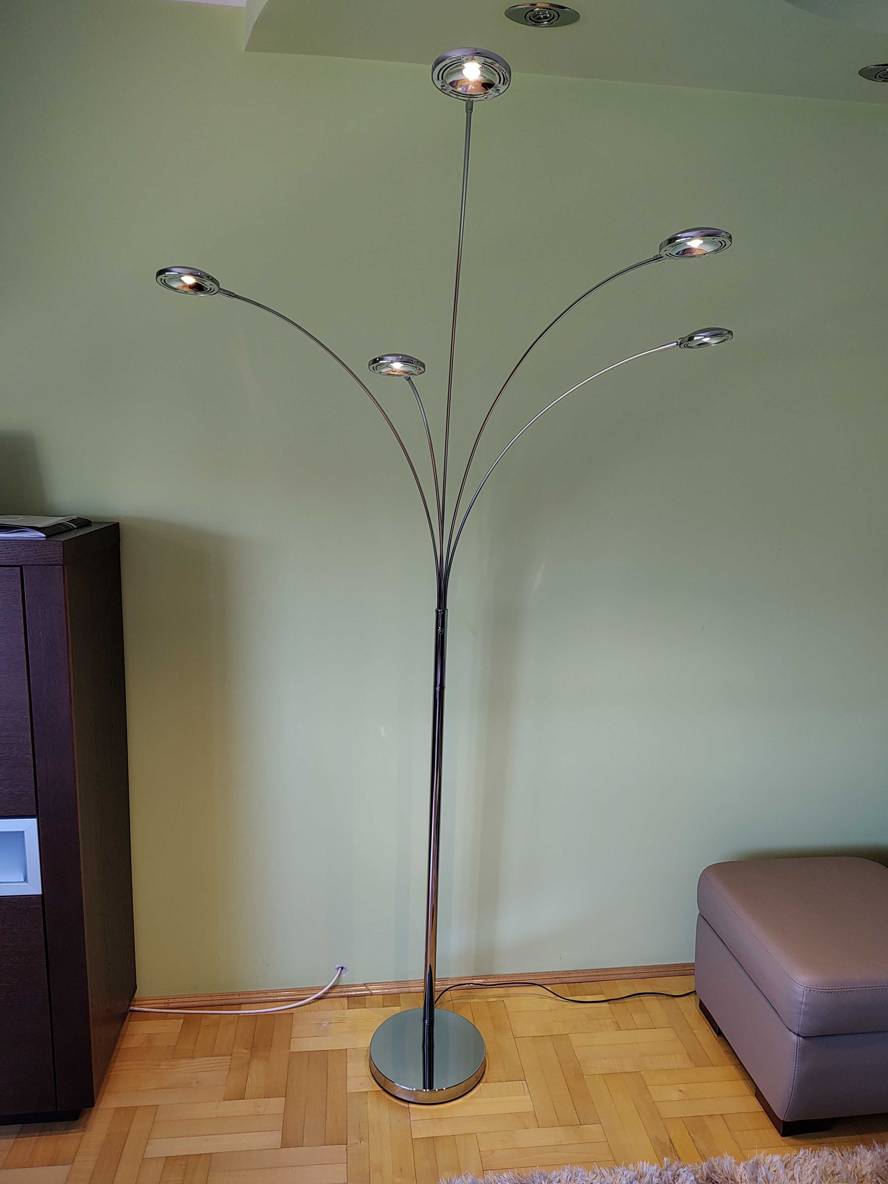 Lampa podłogowa 5 ramienna