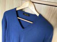Męski niebieski sweter Loro Piana 100% baby cashmere r. 48 (M)