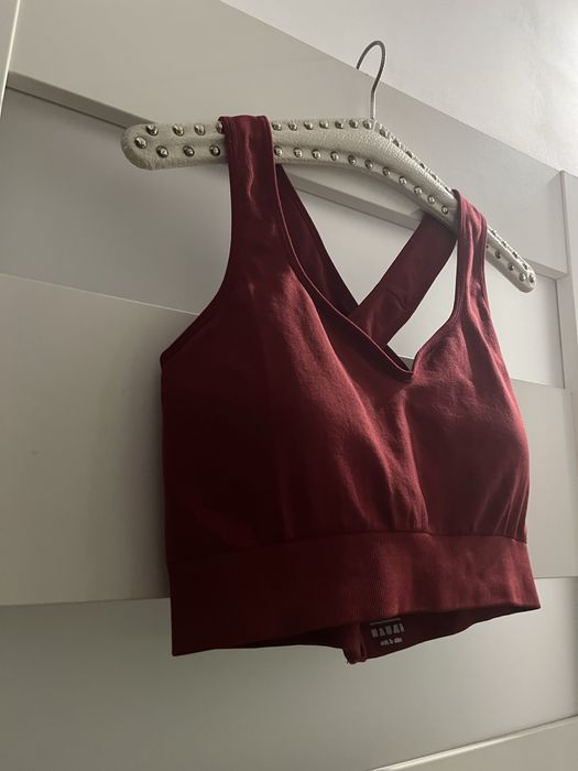Sportowy biustonosz  rozmiar.XXL burgundowy