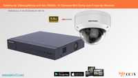 Videovigilância com fios (RG59) 16 Câmaras Mini-Dome 5 mpx, Hikvision