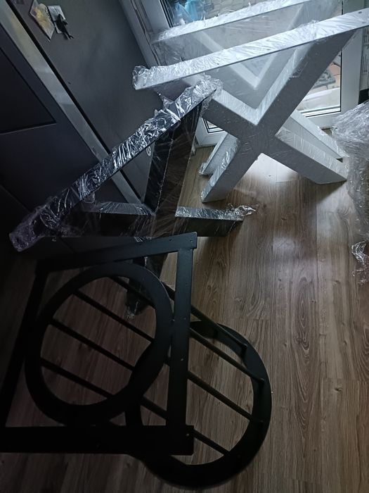 Nogi do stołu x profil 10x10cm h=73cm loft