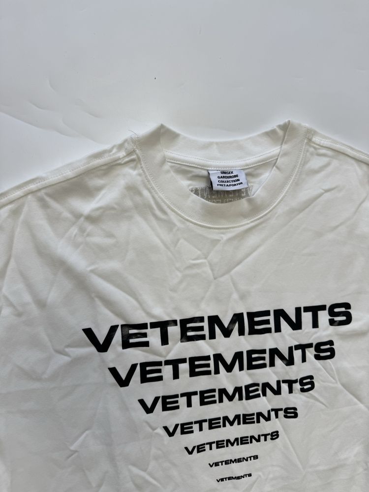 футболка Vetements Many logo tee M L balenciaga rick owens