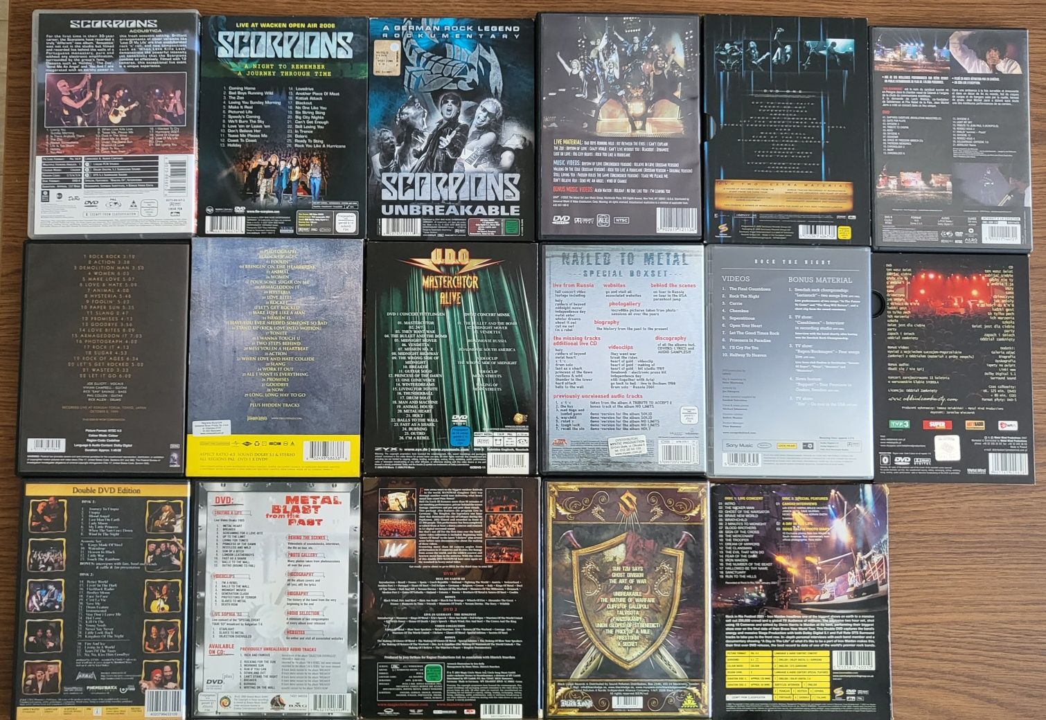 Koncerty DVD Scorpions i inne