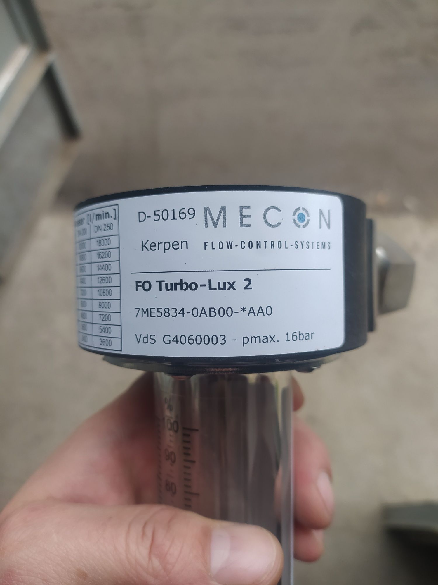 Продам Диафрагменный Расходомер MECON Turbo - Lux 2