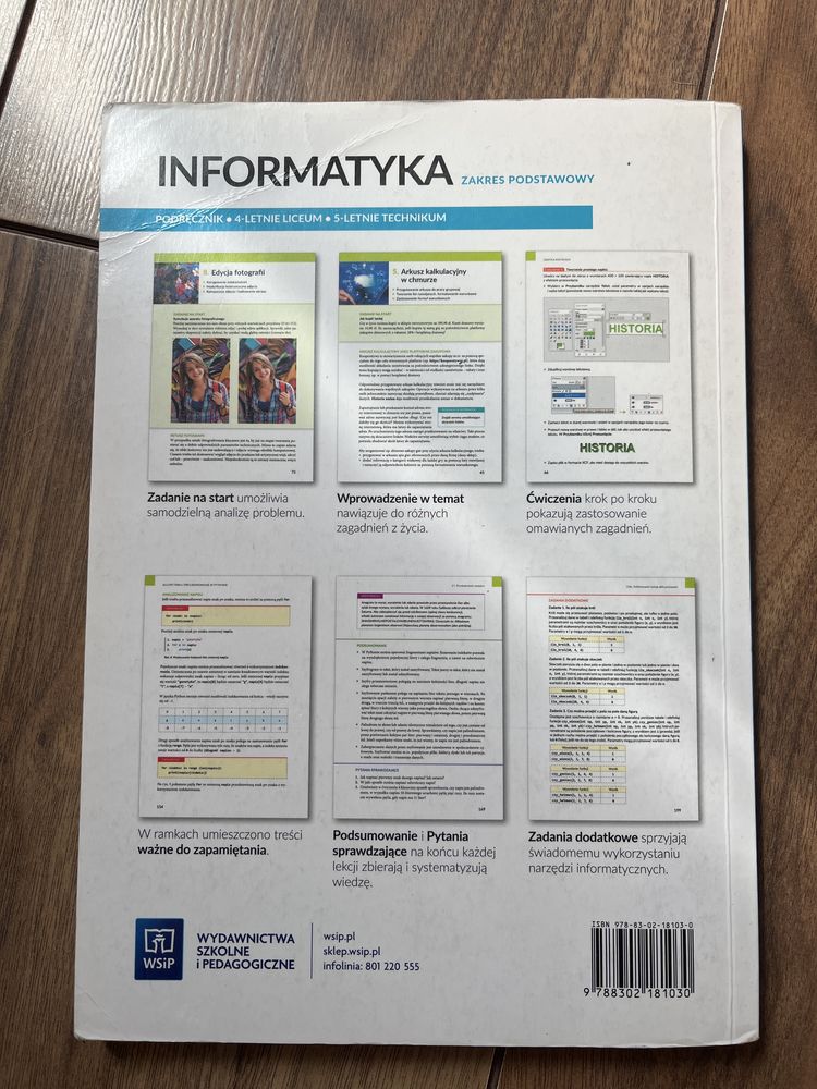 Informatyka WSIP klasa 1 podstawa liceum technikum