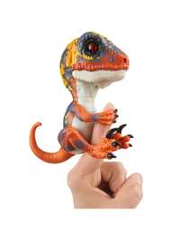 Интерактивная игрушка динозавр WowWee Fingerlings Raptor оранжевый