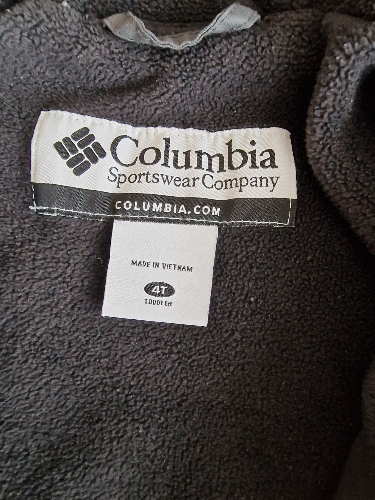 Kombinezon zimowy Columbia 4T 18-24mce kurtka spodnie czerwono-grafito