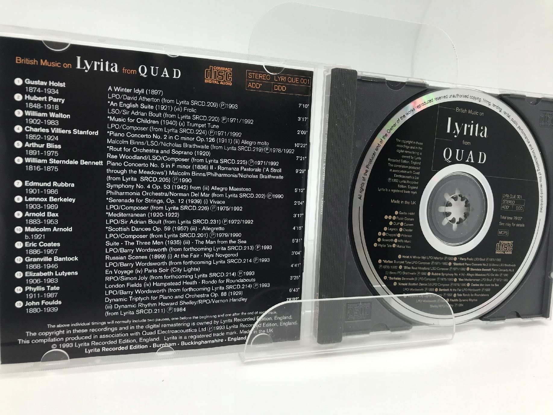 cd - various - british music on lyrita from quad
