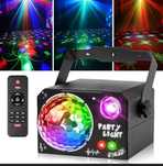 Efekt świetlny LED oświetlenie disco na imprezę LASER KULA RGB + PILOT