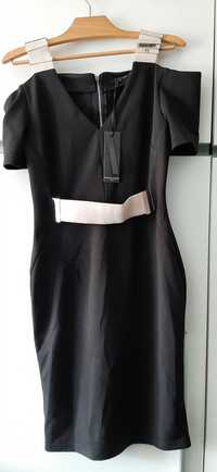 Czarna dopasowana sukienka Drole de Copine