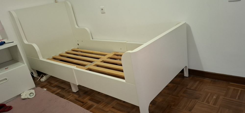 Cama de criança extensível até 2 metros e estrado