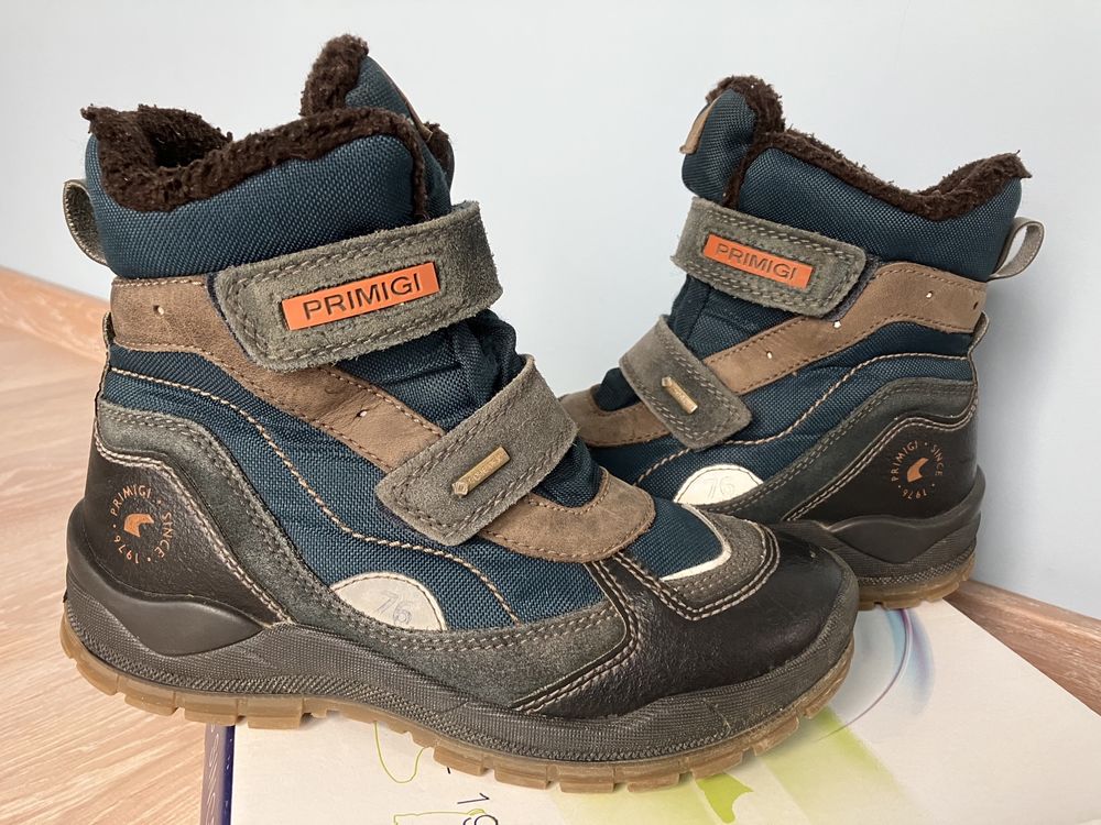 Buty zimowe PRIMIGI r 34 śniegowce, kozaki, skórzane, gore-tex