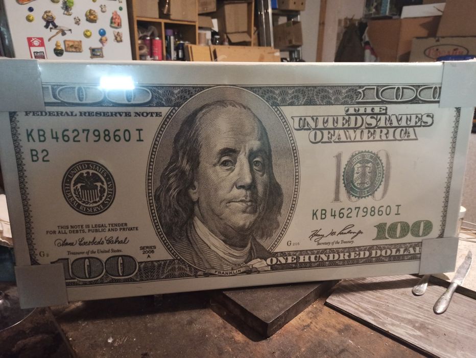 Картина 100 долларов.40х80