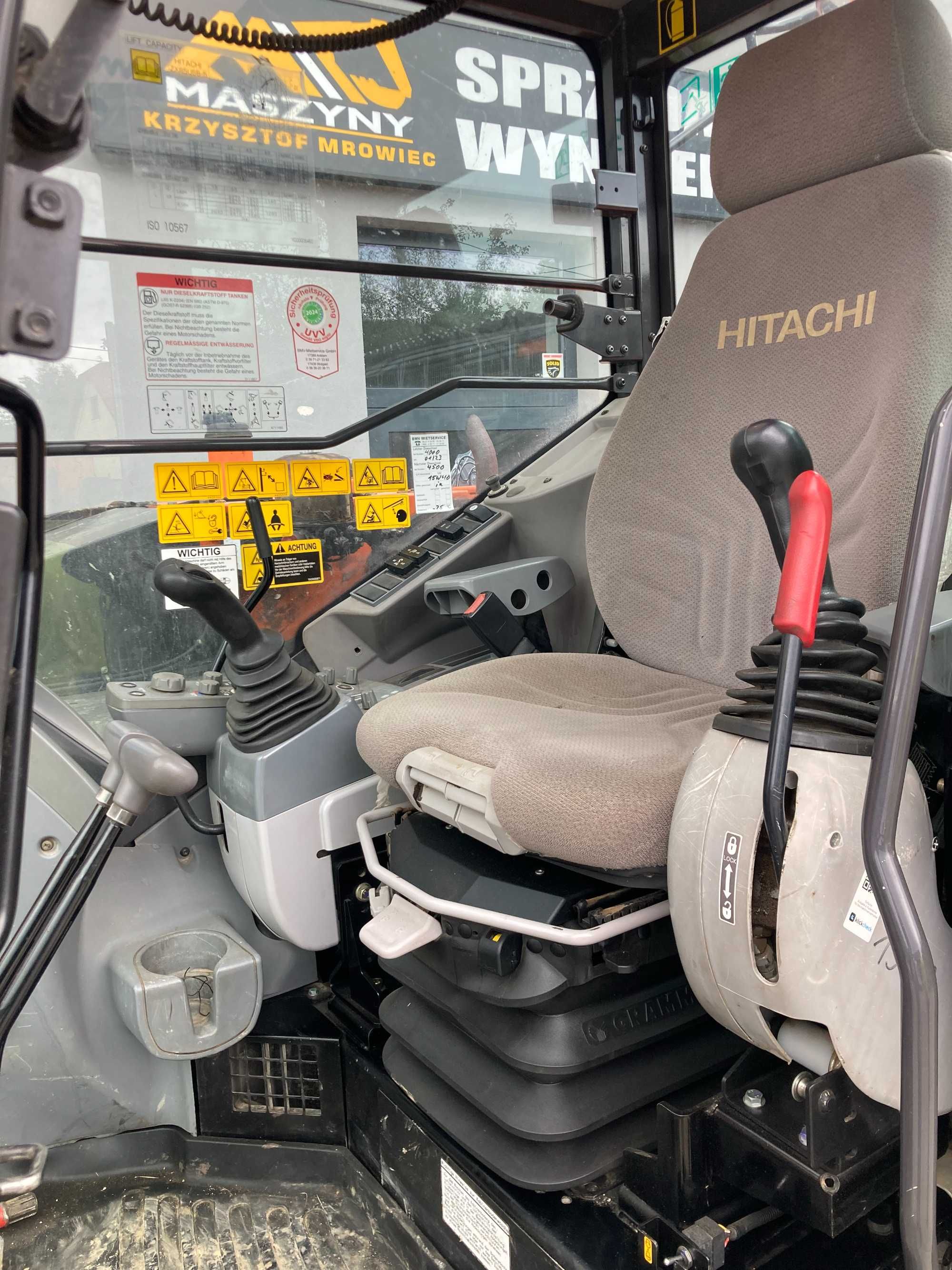 Minikoparka Hitachi ZX85USB-5A z2015r sprowadzona nie Cat, Yanmar.