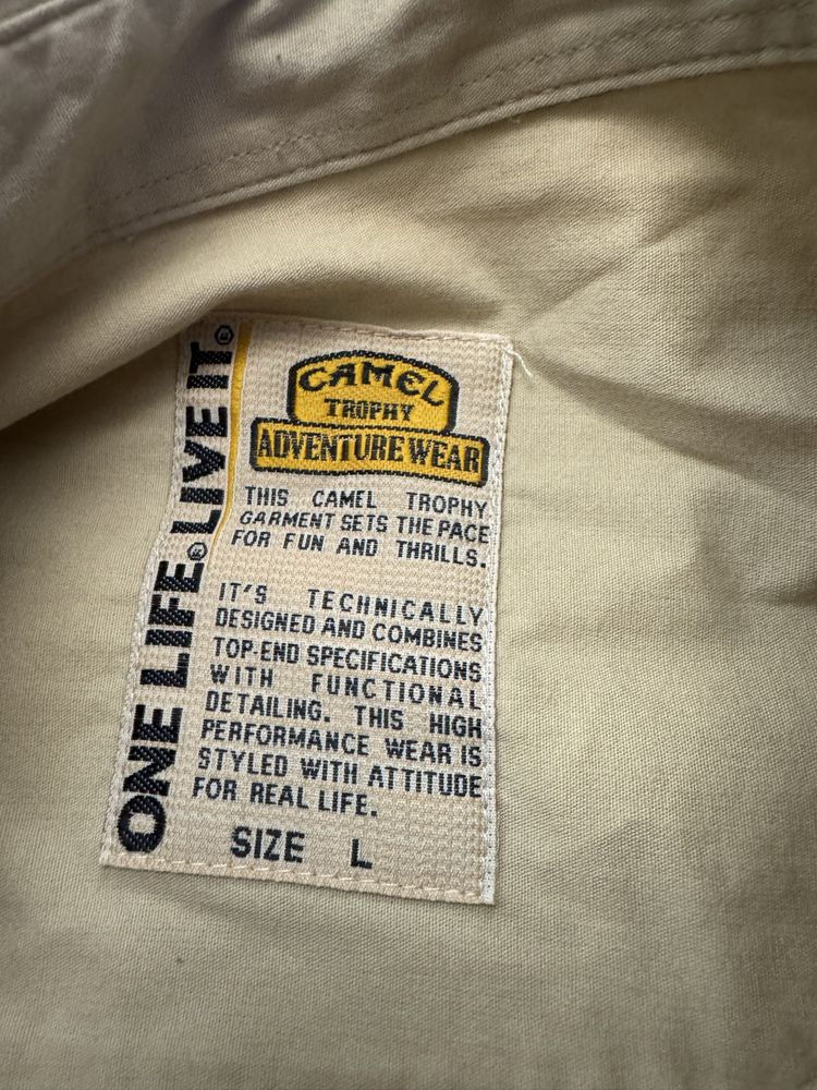 Camel Trophy męska koszula vintage L/XL jak nowa, militarna/ sportowa