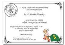 zaproszenia z okazji przejcia na emeryturę