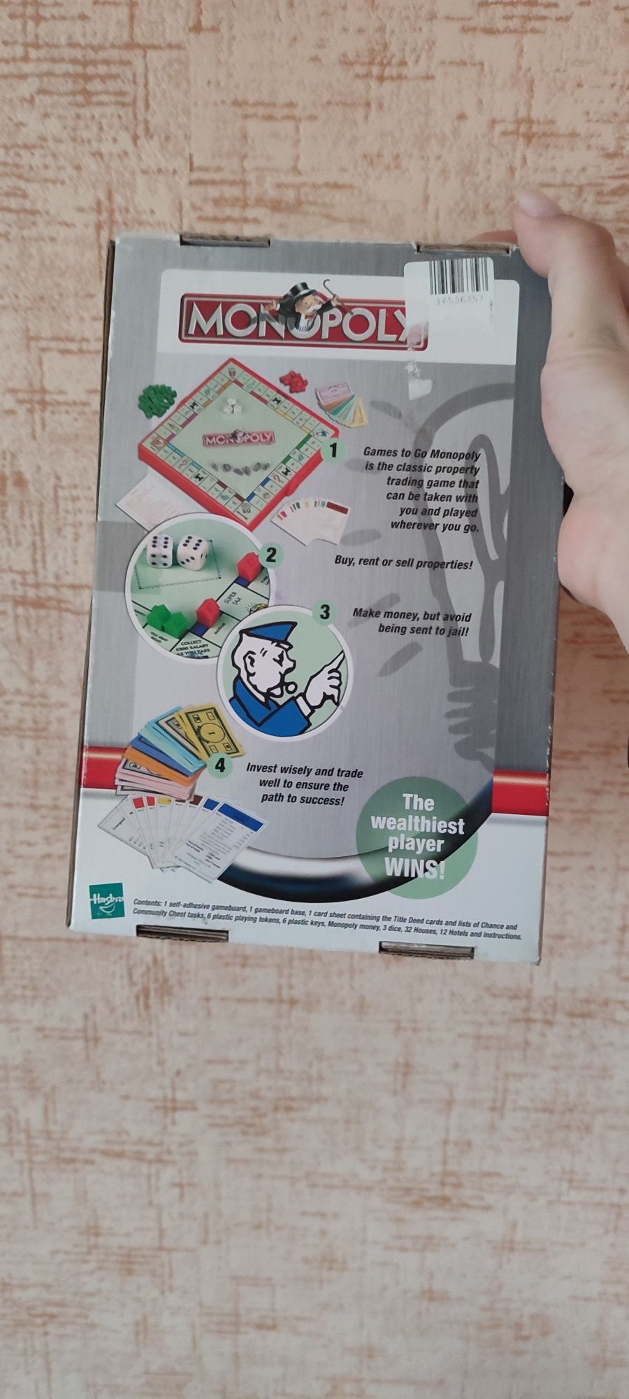 Monopoly to go. Настільна гра Монополія, оригінал, дорожня версія
