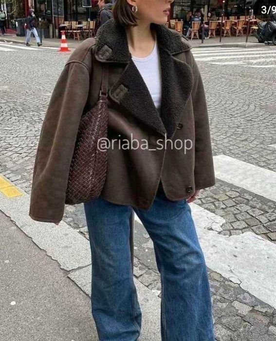 Дублянка  стильна  тренд  2025-2026  колір  Шоколад  демісезон