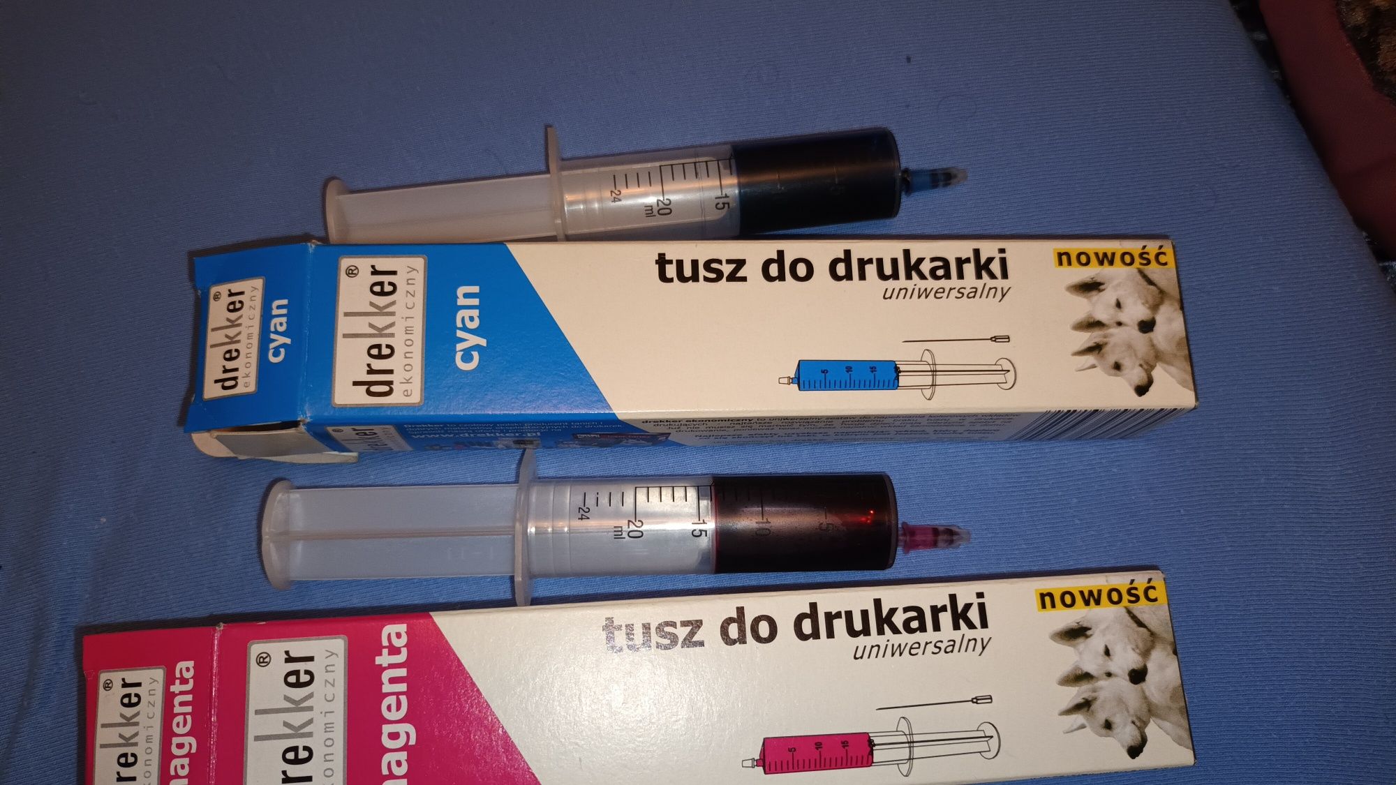 Tusze do uzupełniania do drukarki 2szt.