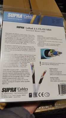 Кабель SUPRA LoRad 2.5 CS-EU 1.5 м силовой/сетевой