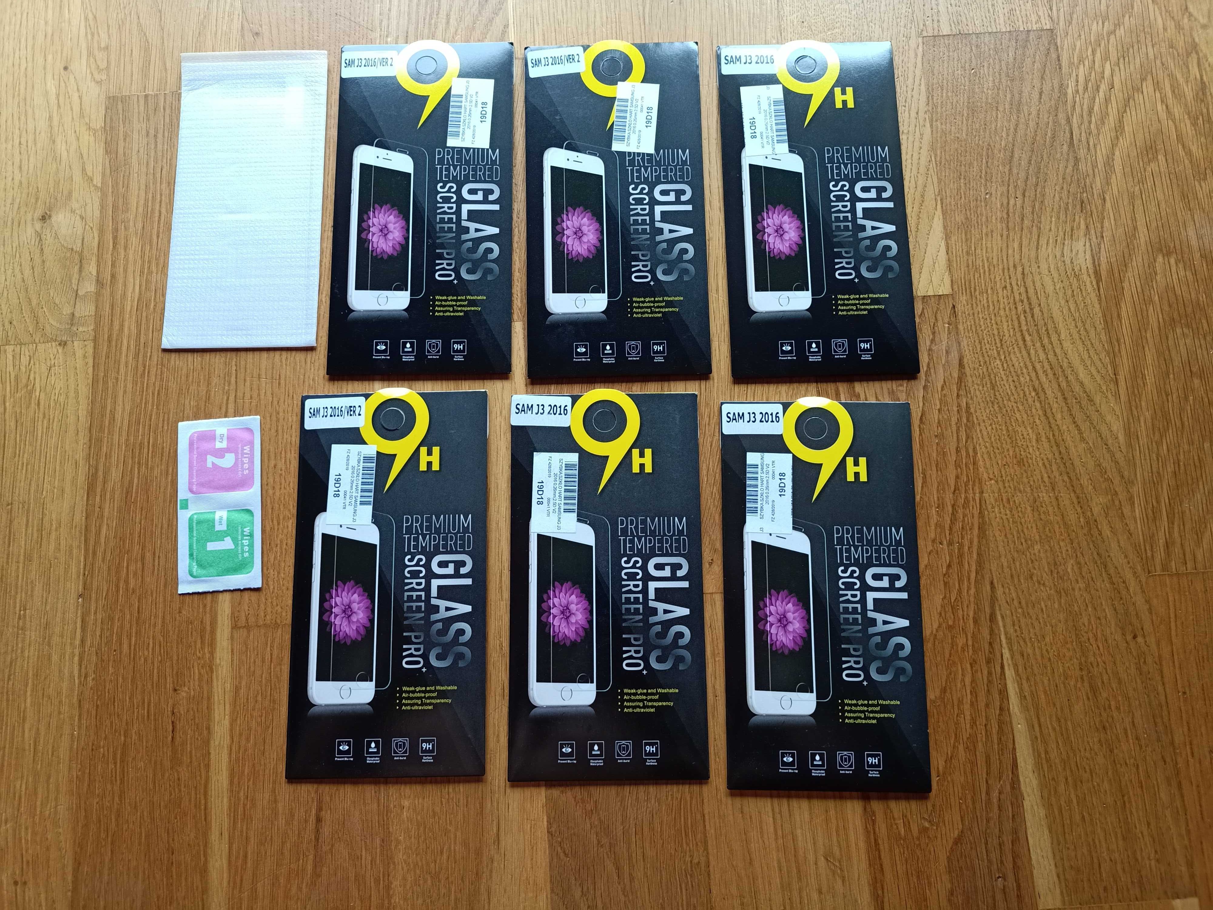 Etui do Galaxy J3 2016 + szkło hartowane 9H