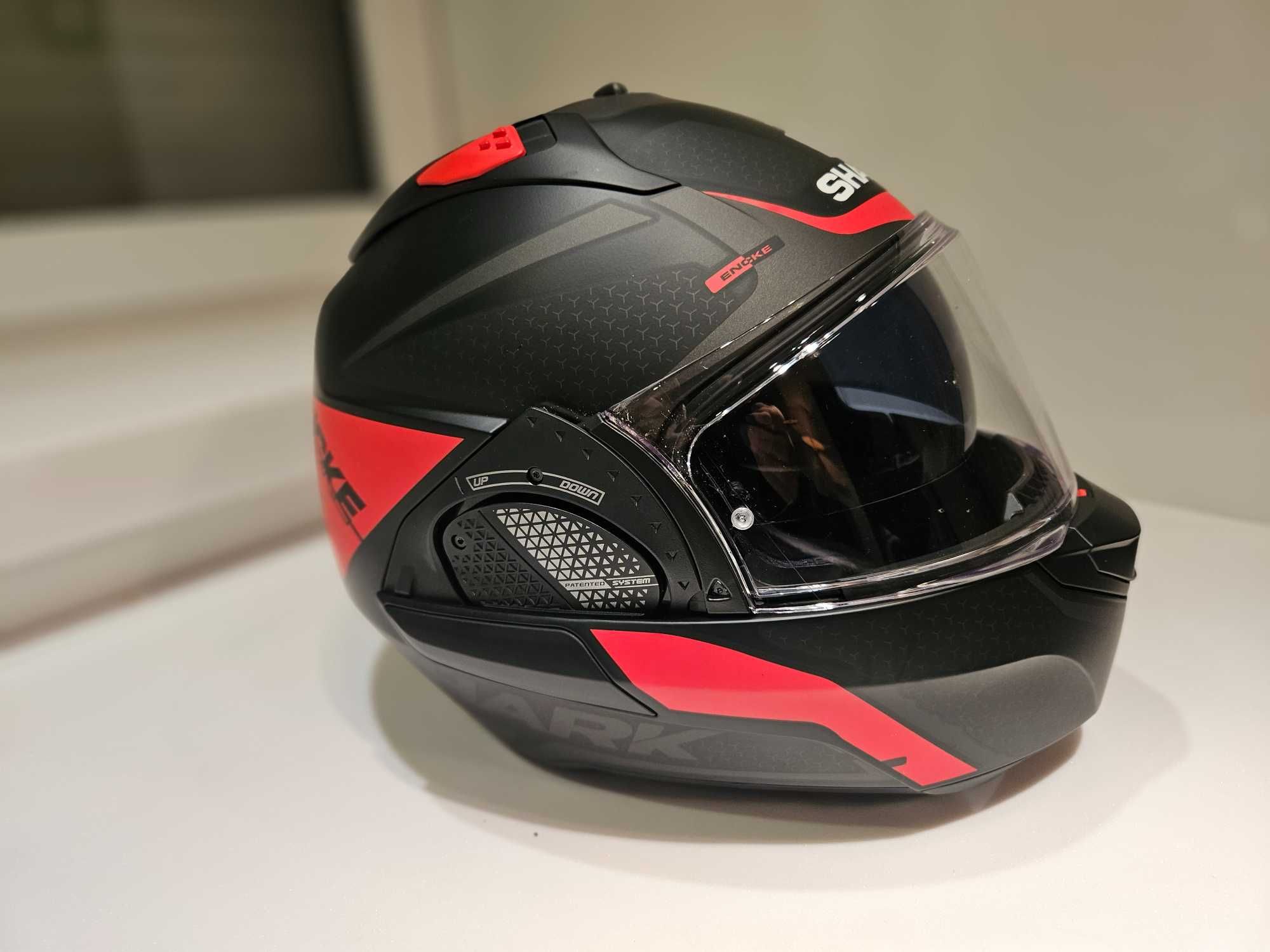 Kask modułowy szczękowy Shark EVO GT ENCKE  XS prawie nowy