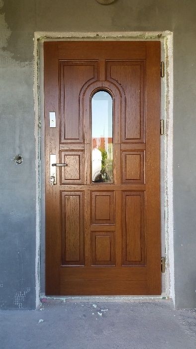 Drzwi zewnętrzne drewniane od ręki Zielonka/Radzymin Czyste powietrze