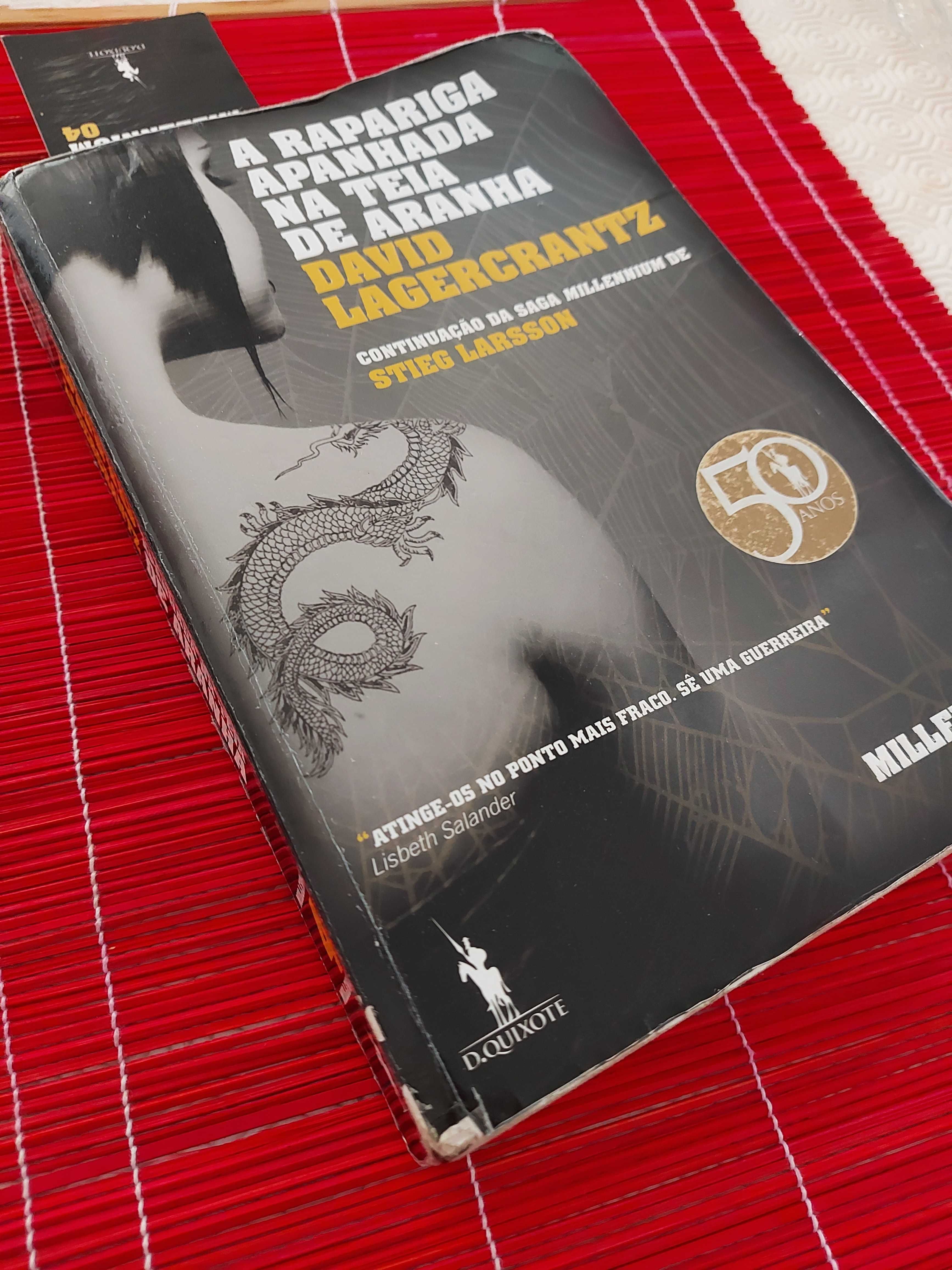 Livro a rapariga apanhada na teia de aranha