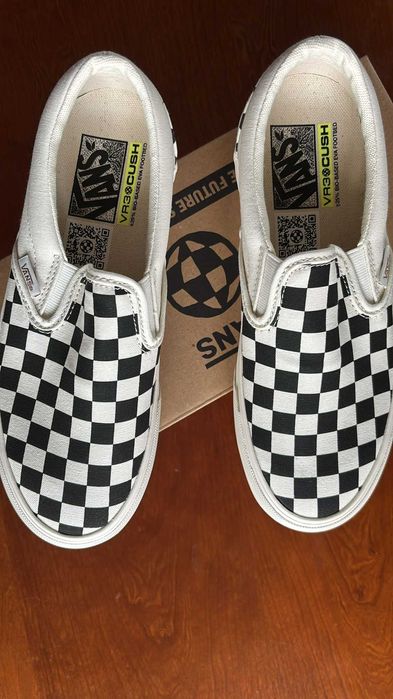 Vans Tenisówki  Slip-On  VR3  VN0007NC1KP1 Checkerboard Black/Marshm