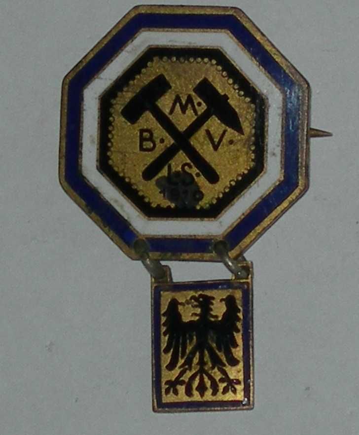 odznaka górnicza - BMV - okres II RP śląsk