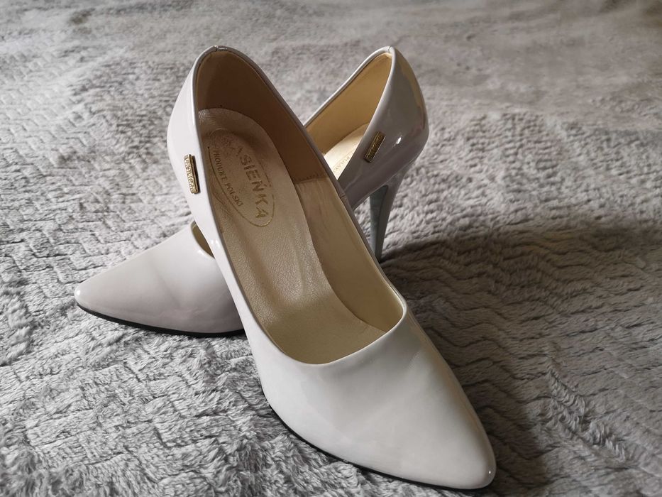 Szare szpilki, rozmiar 35