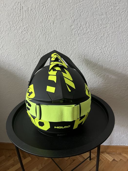 Мотошолом ендуро з окулярами + ПОДАРУНОК