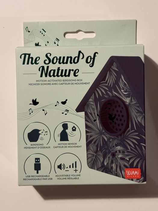 Caixa de Som Pássaros Legami The Sound of Nature