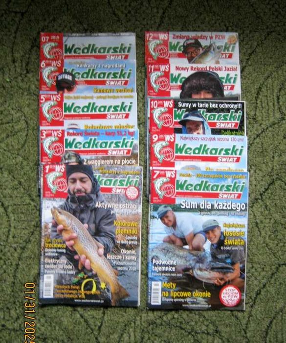 Wędkarski Świat 10 numerów