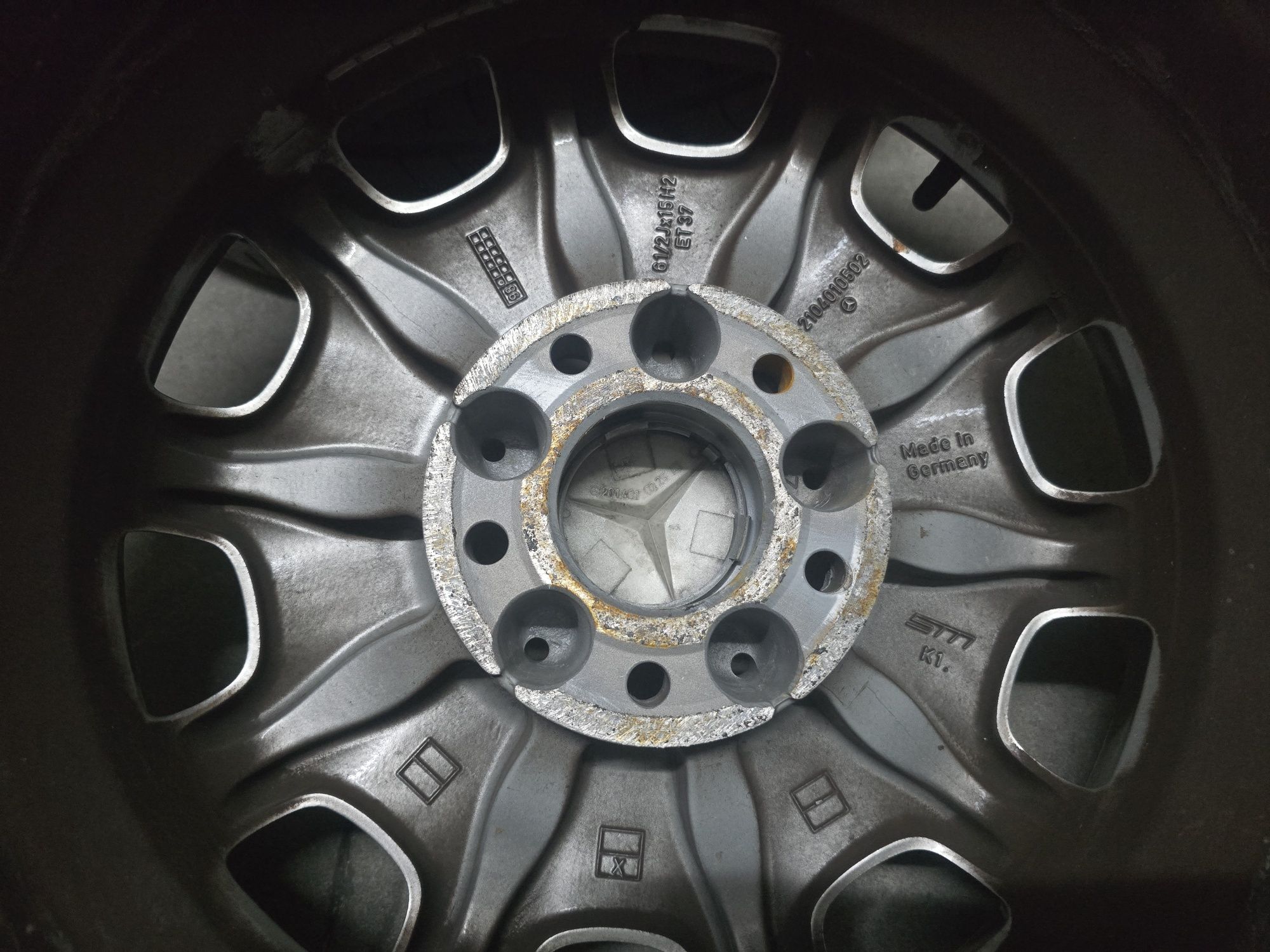 4- Jantes Mercedes 15 Originais C/Pneus 5x112
