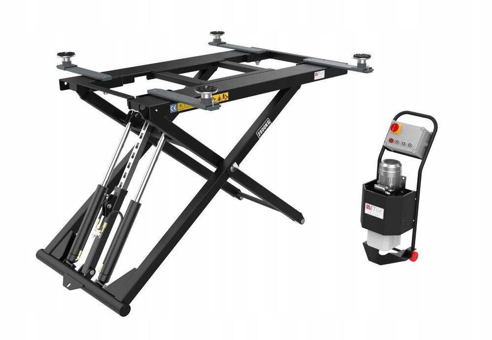 Podnośnik Nożycowy Samochodowy Warsztatowy Mobilny 2800KG ETGE-2812